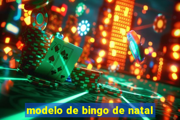 modelo de bingo de natal